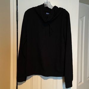 Love Appella cowl neck black long sleeve